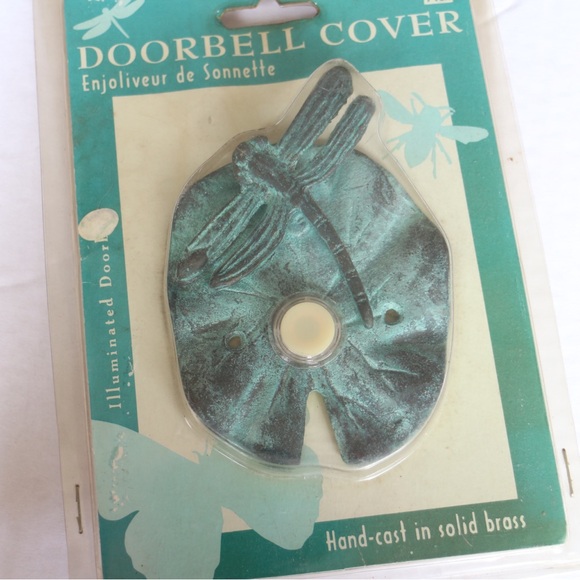 vintage hardware dragonfly doorbell cover - Picture 4 of 6